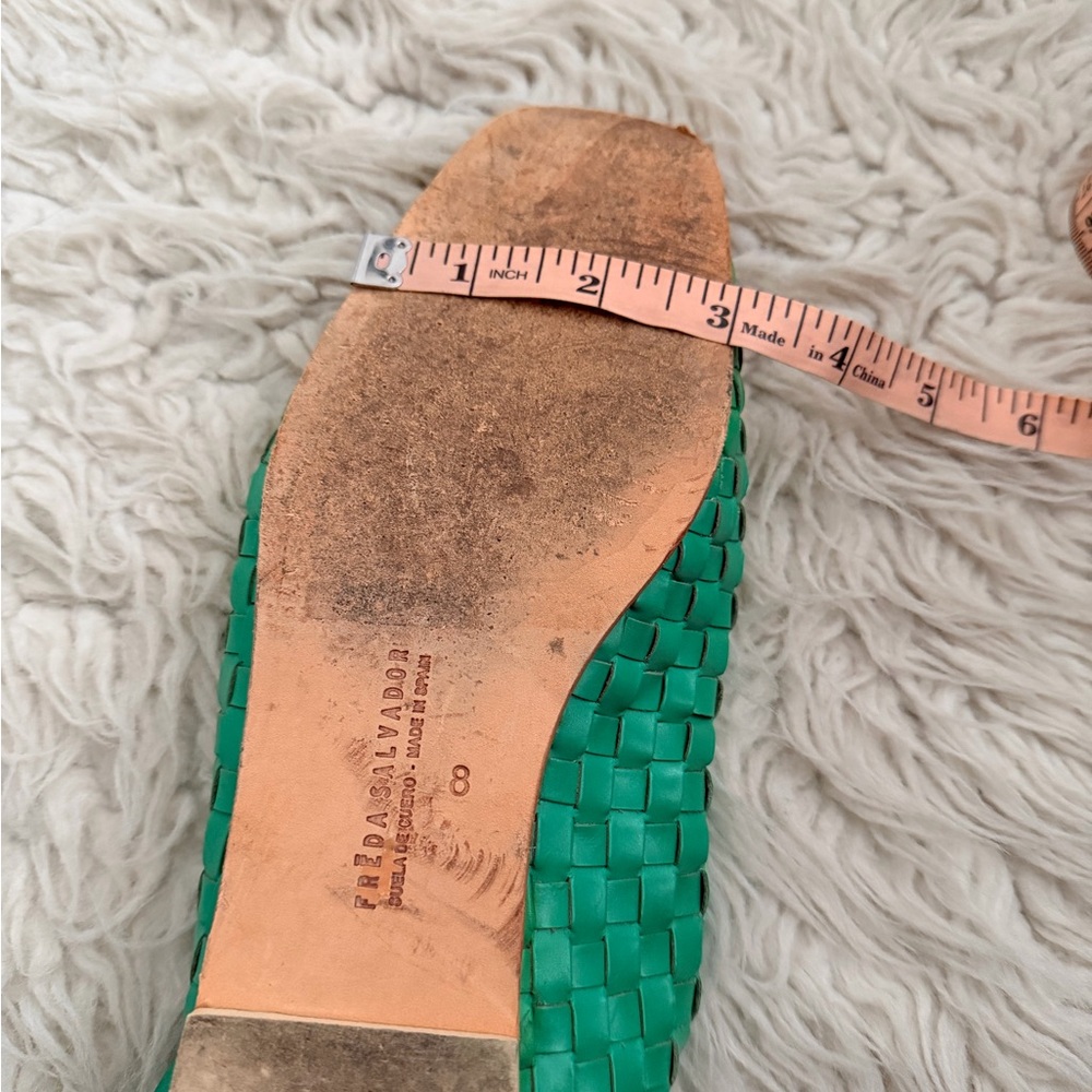 Freda Salvador Jada Square Flat Ballet Flat - Green - Picture 11 of 11